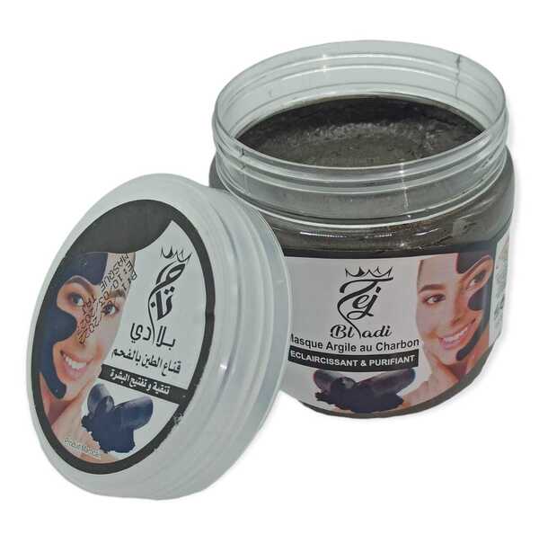 Charcoal clay mask