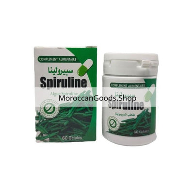 Alga Espirulina 60 cápsulas fortalece el sistema inmunológico - Spiruline