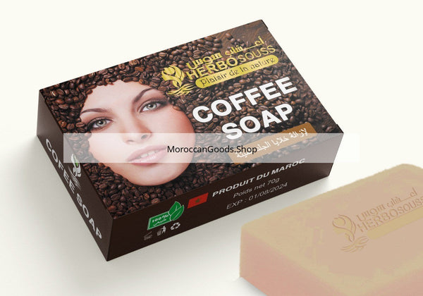 Coffee soap for the skin